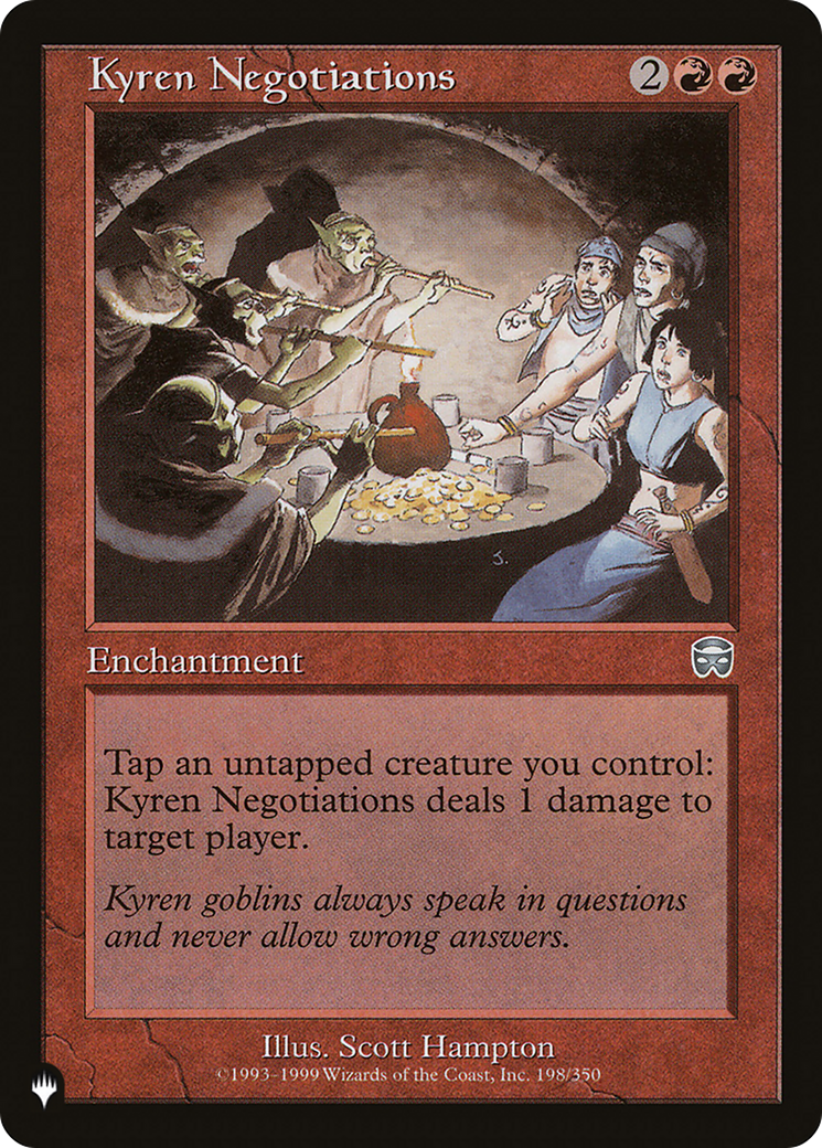 Kyren Negotiations (LIST-MMQ-198) [Mystery Booster] The List MTG Single Wizards of the Coast