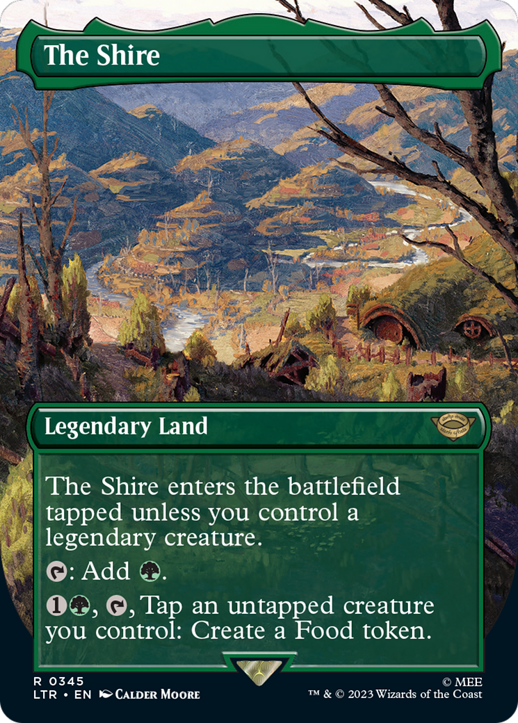 The Shire (LTR-345) [The Lord of the Rings: Tales of Middle-earth] (Borderless) MTG Single Wizards of the Coast