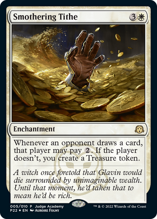 Smothering Tithe (JDG-005) [Misc] Judge Gift Cards 2022 Foil MTG Single Wizards of the Coast