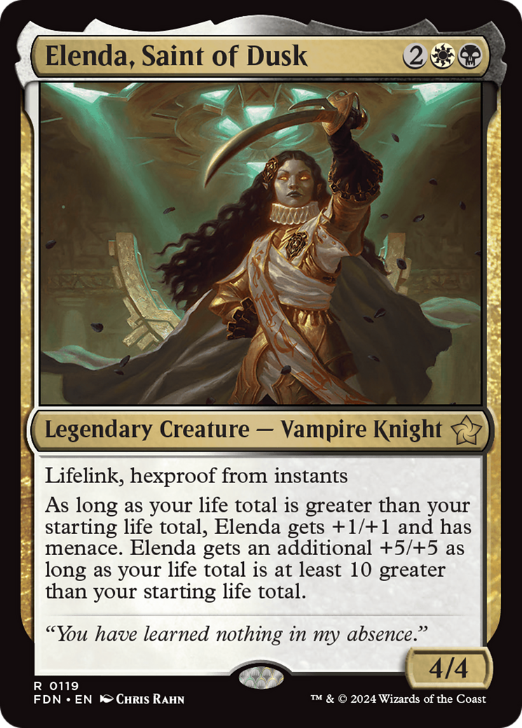 Elenda, Saint of Dusk (FDN-119) [Foundations] Foil MTG Single Wizards of the Coast