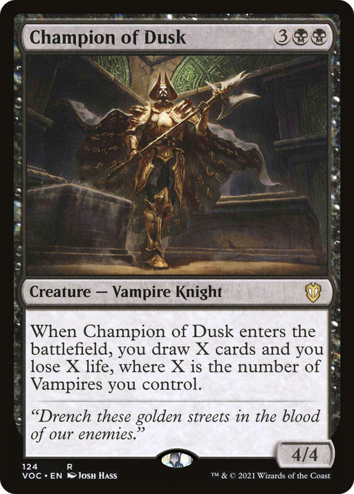 Champion of Dusk (VOC-124) [Crimson Vow Commander] MTG Single Wizards of the Coast