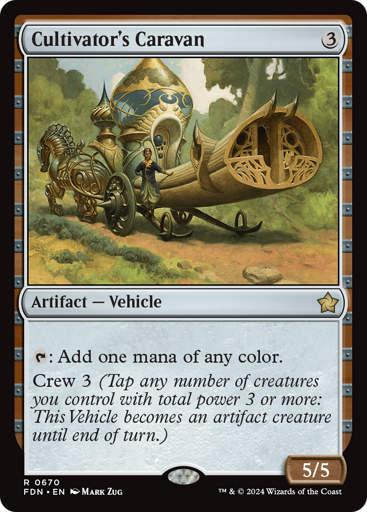Cultivator's Caravan (FDN-670) [Foundations] MTG Single Wizards of the Coast
