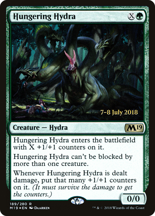 Hungering Hydra (PRE-189) [Core Set 2019 Promos] Foil MTG Single Wizards of the Coast