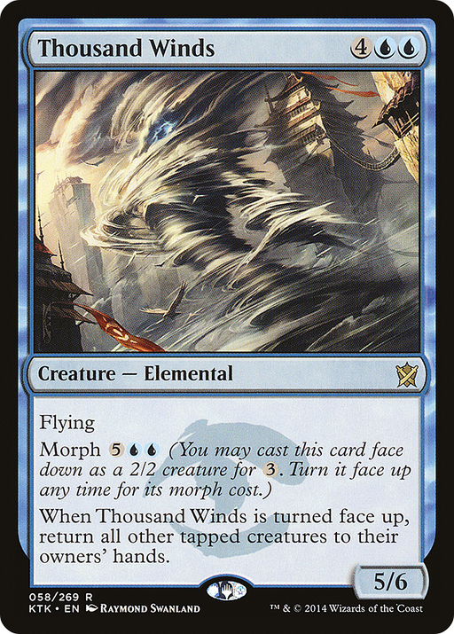 Thousand Winds (KTK-058) [Khans of Tarkir] MTG Single Wizards of the Coast