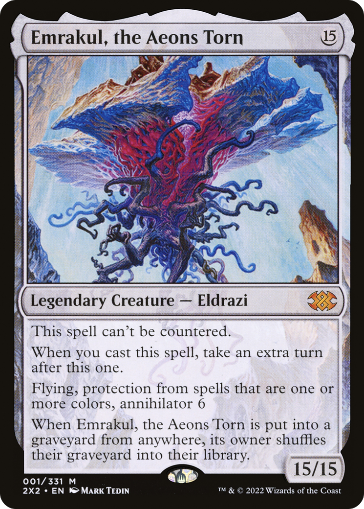 Emrakul, the Aeons Torn (2X2-001) [Double Masters 2022] Foil MTG Single Wizards of the Coast