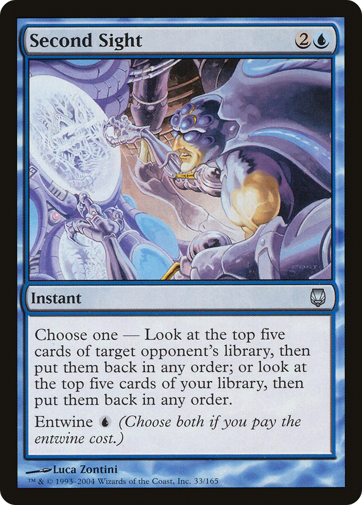 Second Sight (DST-033) [Darksteel] Foil MTG Single Wizards of the Coast