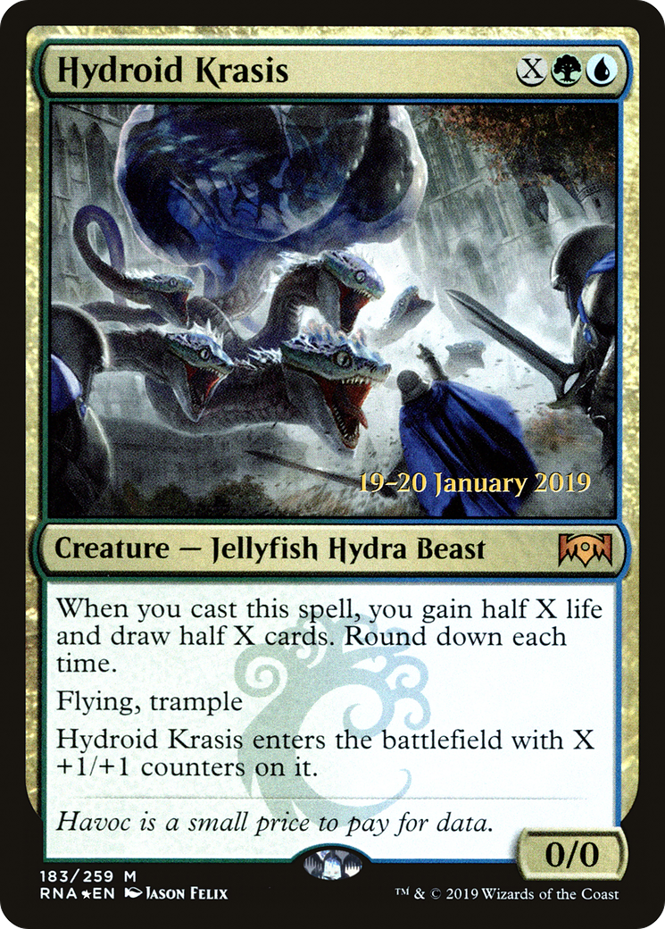Hydroid Krasis (PRE-183) [Ravnica Allegiance Promos] Foil MTG Single Wizards of the Coast