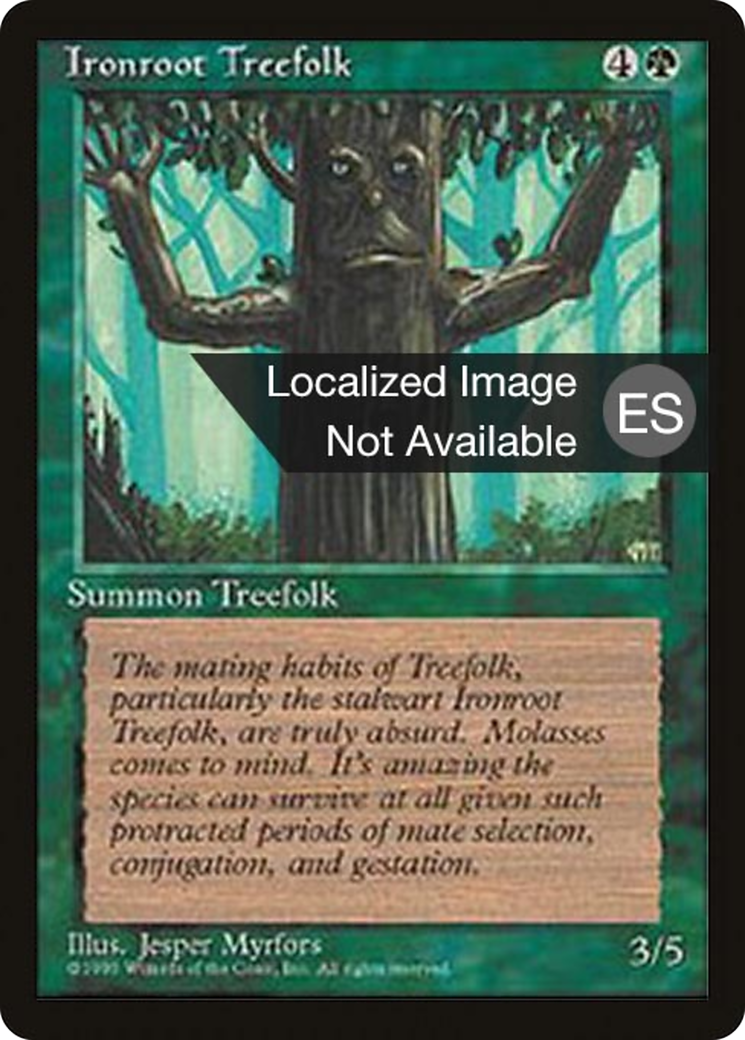 Ironroot Treefolk (4BB-253) [Fourth Edition Foreign Black Border] MTG Single Wizards of the Coast