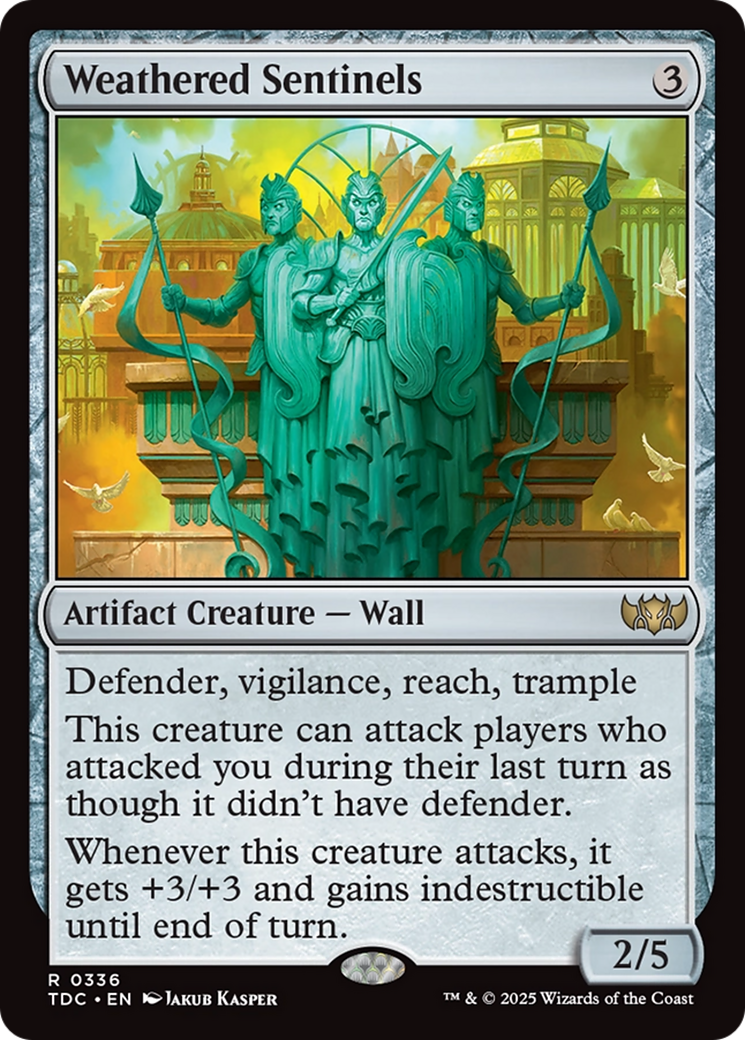 Weathered Sentinels (TDC-336) [Commander: Tarkir: Dragonstorm] MTG Single Wizards of the Coast