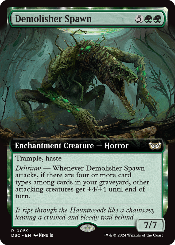Demolisher Spawn (DSC-059) [Duskmourn: House of Horror Commander] (Extended Art) MTG Single Wizards of the Coast