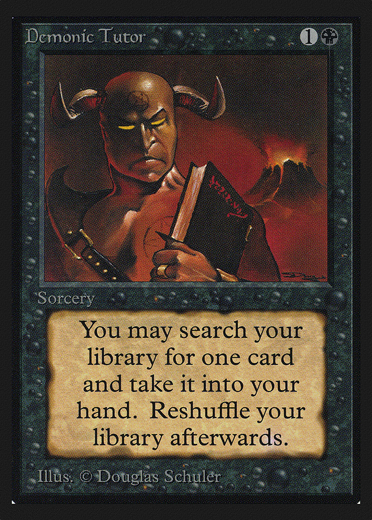 Demonic Tutor (CE) (CED-) [Collectors' Edition] MTG Single Wizards of the Coast