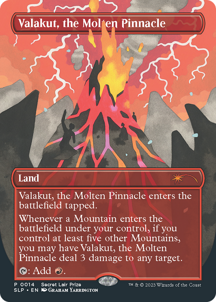 Valakut, the Molten Pinnacle (SLP-014) [Secret Lair] Showdown (Borderless) MTG Single Wizards of the Coast