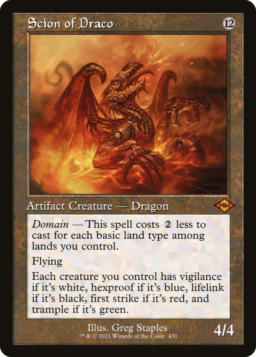 Scion of Draco (MH2-431) [Modern Horizons 2] Foil MTG Single Wizards of the Coast