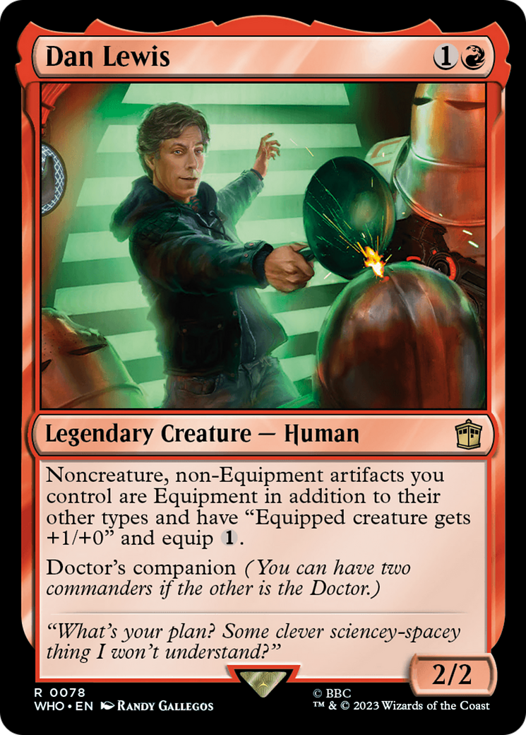 Dan Lewis (WHO-078) [Doctor Who] Foil MTG Single Wizards of the Coast