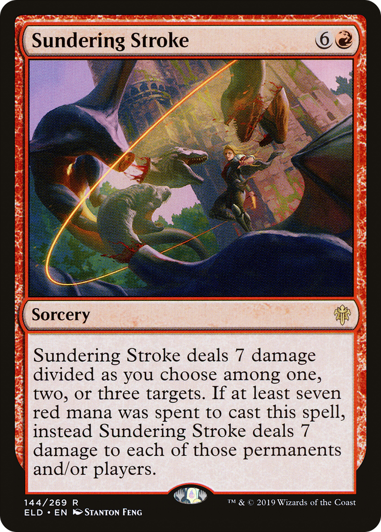 Sundering Stroke (ELD-144) [Throne of Eldraine] Foil MTG Single Wizards of the Coast