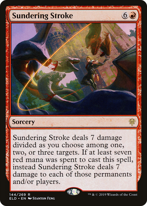 Sundering Stroke (ELD-144) [Throne of Eldraine] MTG Single Wizards of the Coast