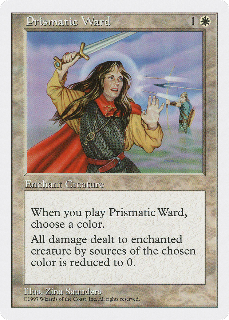 Prismatic Ward (5ED-053) [Fifth Edition] MTG Single Wizards of the Coast