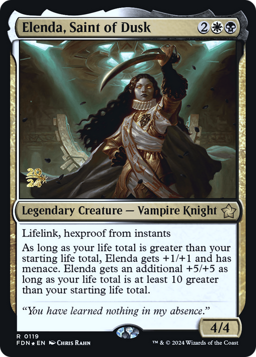 Elenda, Saint of Dusk (PRE-119) [Foundations Promos] Foil MTG Single Wizards of the Coast