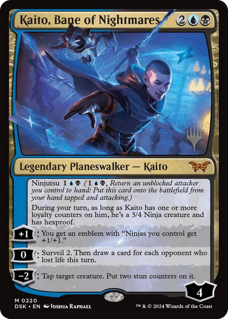 Kaito, Bane of Nightmares (PPDSK-220) [Duskmourn: House of Horror Promos] Foil MTG Single Wizards of the Coast