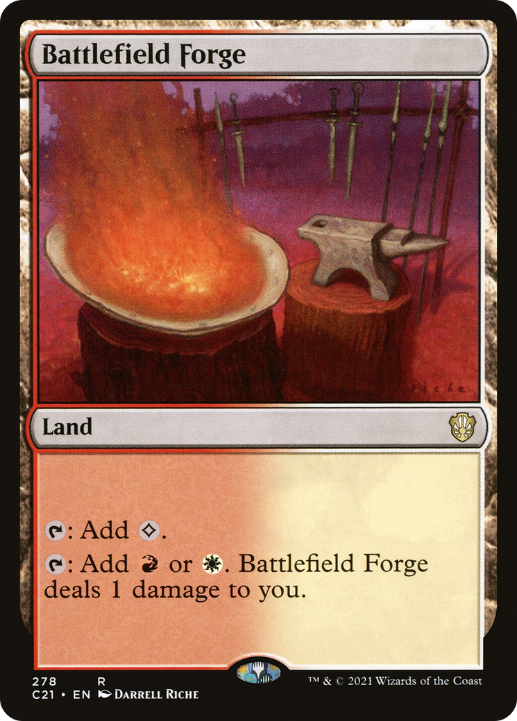 Battlefield Forge (C21-278) [Commander 2021] MTG Single Wizards of the Coast