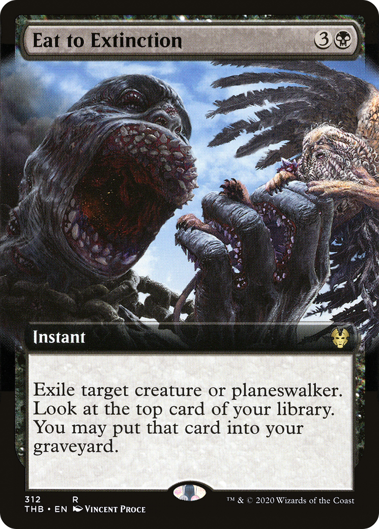 Eat to Extinction (THB-312) [Theros Beyond Death] (Extended Art) MTG Single Wizards of the Coast
