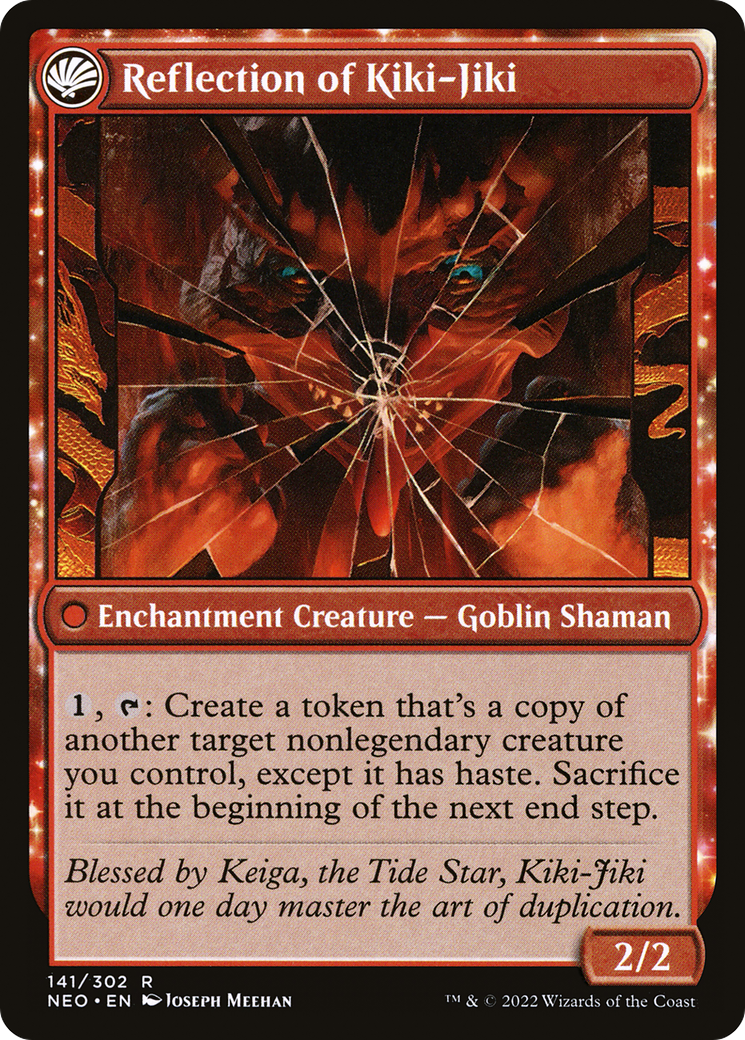 Fable of the Mirror-Breaker // Reflection of Kiki-Jiki (NEO-141) [Kamigawa: Neon Dynasty] MTG Single Wizards of the Coast