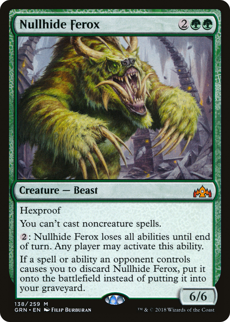Nullhide Ferox (GRN-138) [Guilds of Ravnica] MTG Single Wizards of the Coast