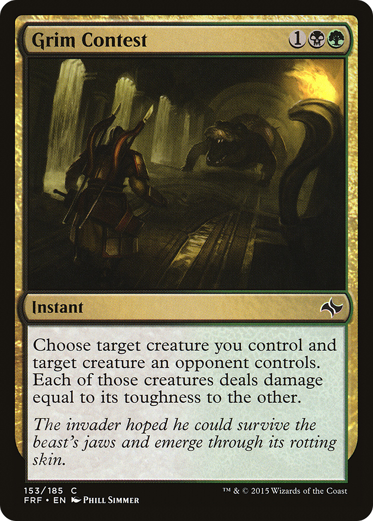 Grim Contest (FRF-153) [Fate Reforged] Foil MTG Single Wizards of the Coast