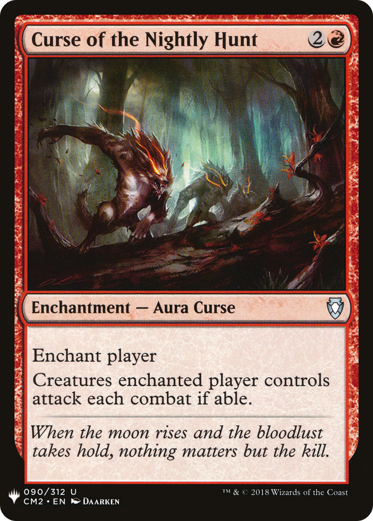 Curse of the Nightly Hunt (LIST-CM2-90) [Mystery Booster] The List MTG Single Wizards of the Coast