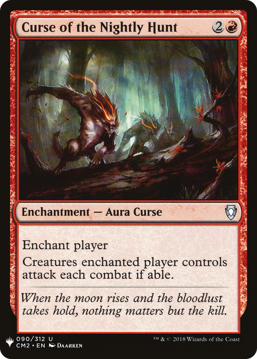 Curse of the Nightly Hunt (LIST-CM2-90) [Mystery Booster] The List MTG Single Wizards of the Coast