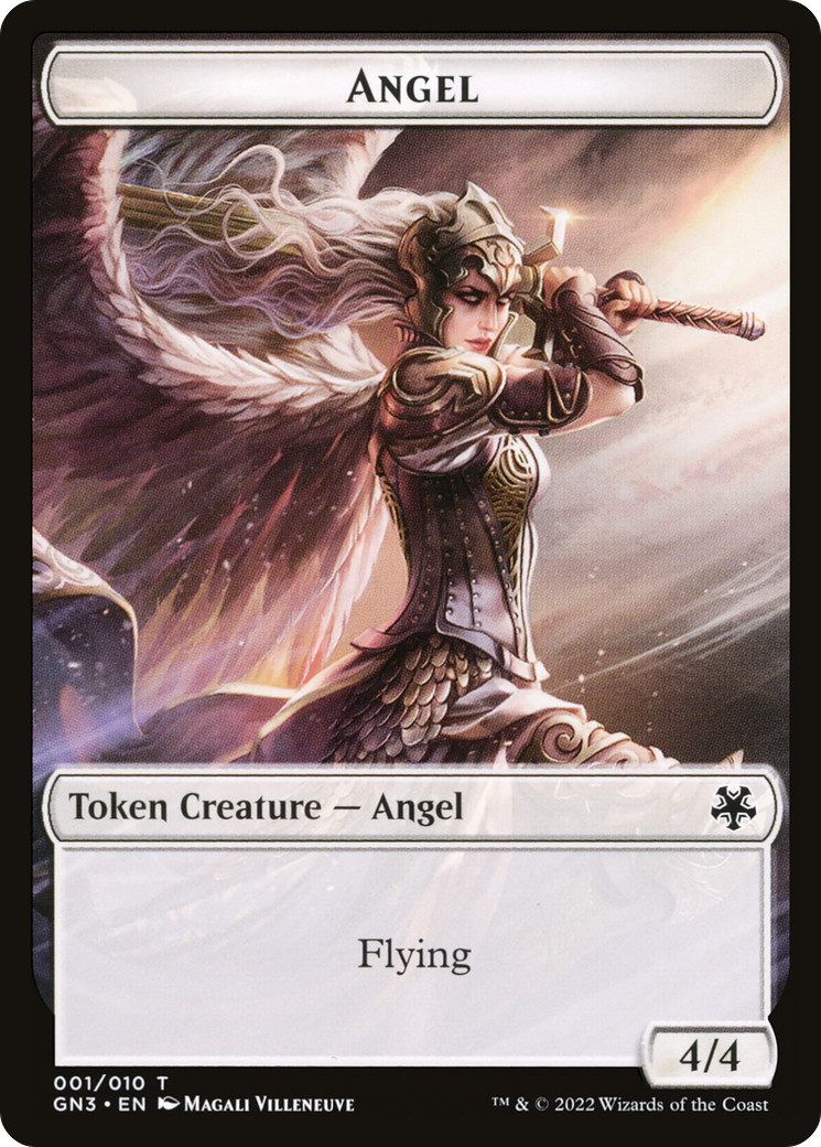 Angel (TGN3-001) [Tokens] Game Night: Free-for-All Tokens Foil MTG Single Wizards of the Coast