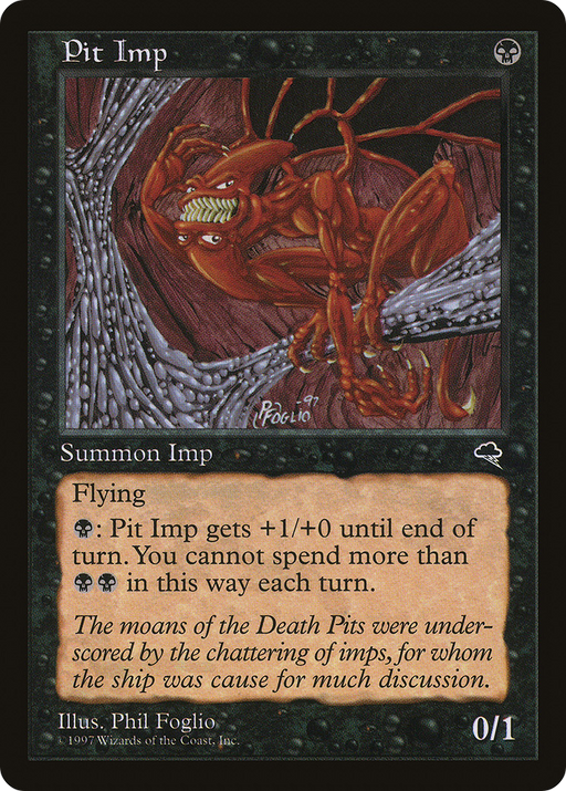 Pit Imp (TMP-148) [Tempest] MTG Single Wizards of the Coast