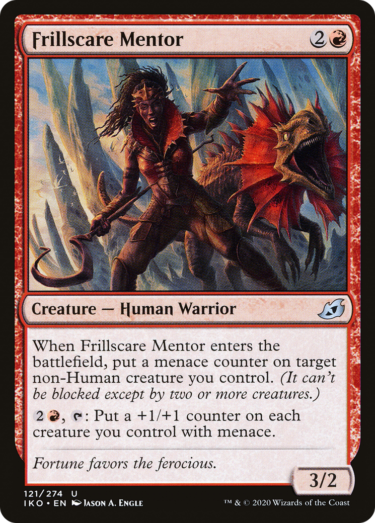 Frillscare Mentor (IKO-121) [Ikoria: Lair of Behemoths] MTG Single Wizards of the Coast