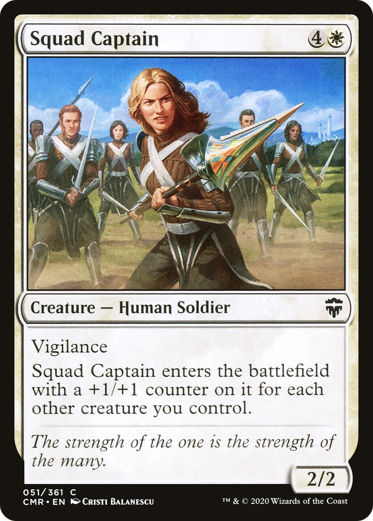 Squad Captain (CMR-051) [Commander Legends] MTG Single Wizards of the Coast