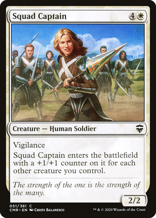 Squad Captain (CMR-051) [Commander Legends] MTG Single Wizards of the Coast