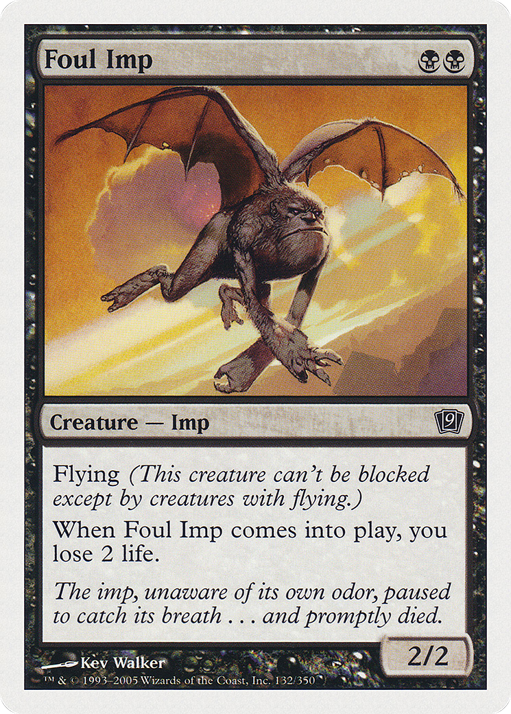 Foul Imp (9ED-132) [9th Edition] Foil MTG Single Wizards of the Coast