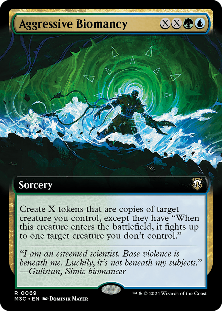 Aggressive Biomancy (M3C-069) [Modern Horizons 3 Commander] (Extended Art) MTG Single Wizards of the Coast
