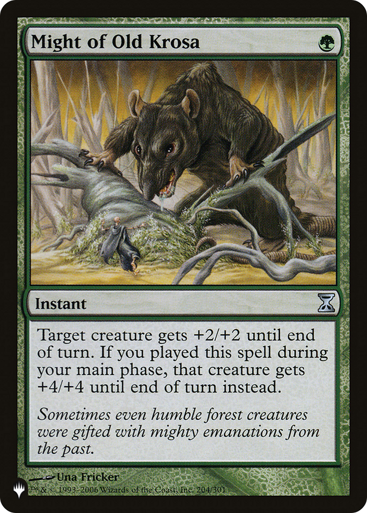 Might of Old Krosa (LIST-TSP-204) [Mystery Booster] The List MTG Single Wizards of the Coast