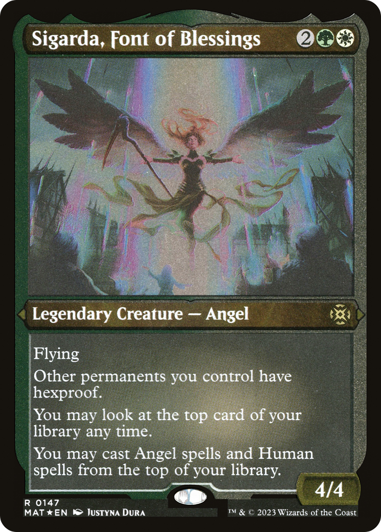 Sigarda, Font of Blessings (MAT-147) [March of the Machine: The Aftermath] Etched Foil MTG Single Wizards of the Coast