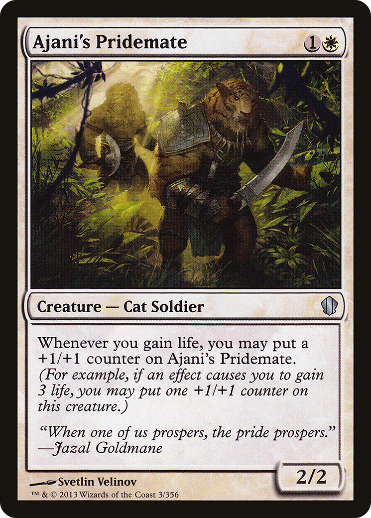 Ajani's Pridemate (C13-003) [Commander 2013] MTG Single Wizards of the Coast