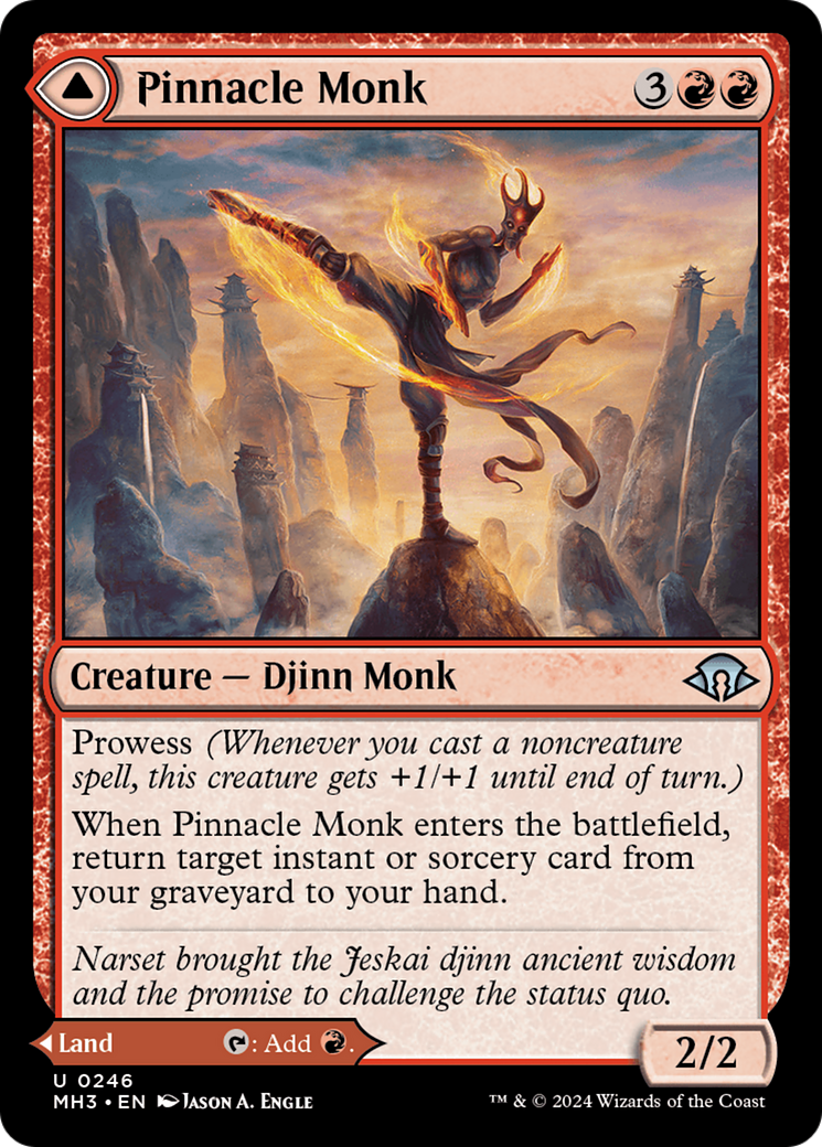 Pinnacle Monk (MH3-246) [Modern Horizons 3] MTG Single Modern Horizons 3