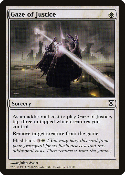 Gaze of Justice (TSP-020) [Time Spiral] MTG Single Wizards of the Coast