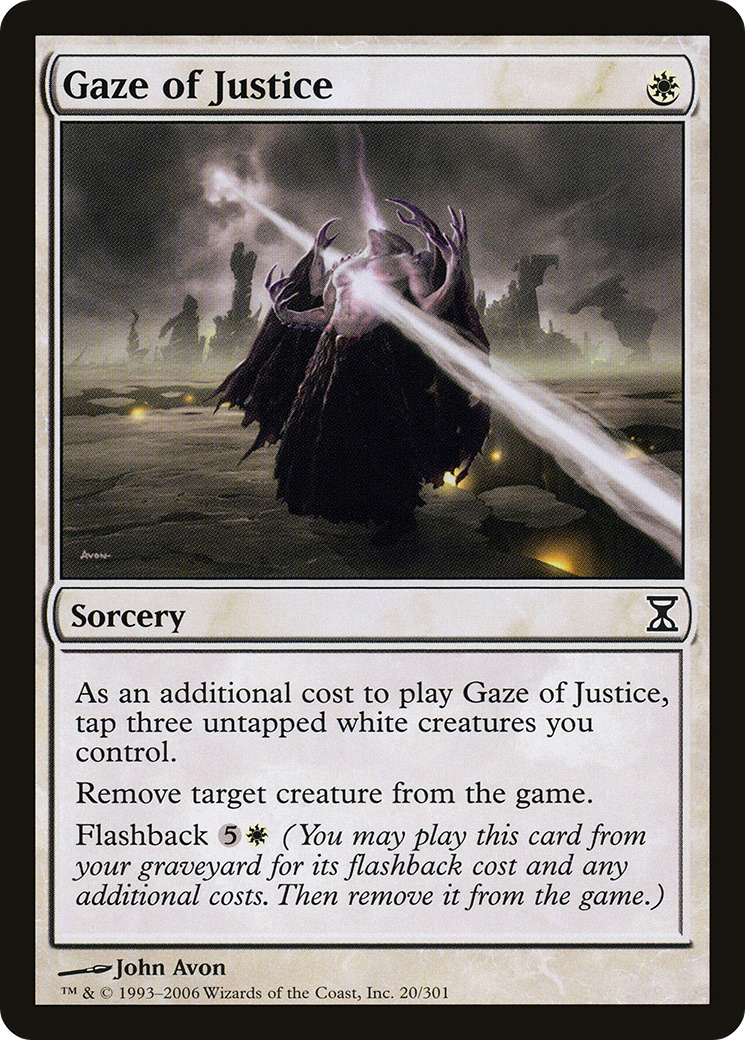 Gaze of Justice (TSP-020) [Time Spiral] Foil MTG Single Wizards of the Coast