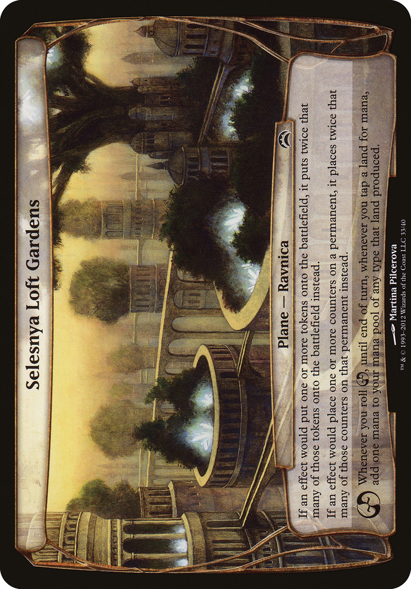 Selesnya Loft Gardens (Planechase 2012) (OVER-033) [Oversized] Planechase 2012 Planes MTG Single Wizards of the Coast