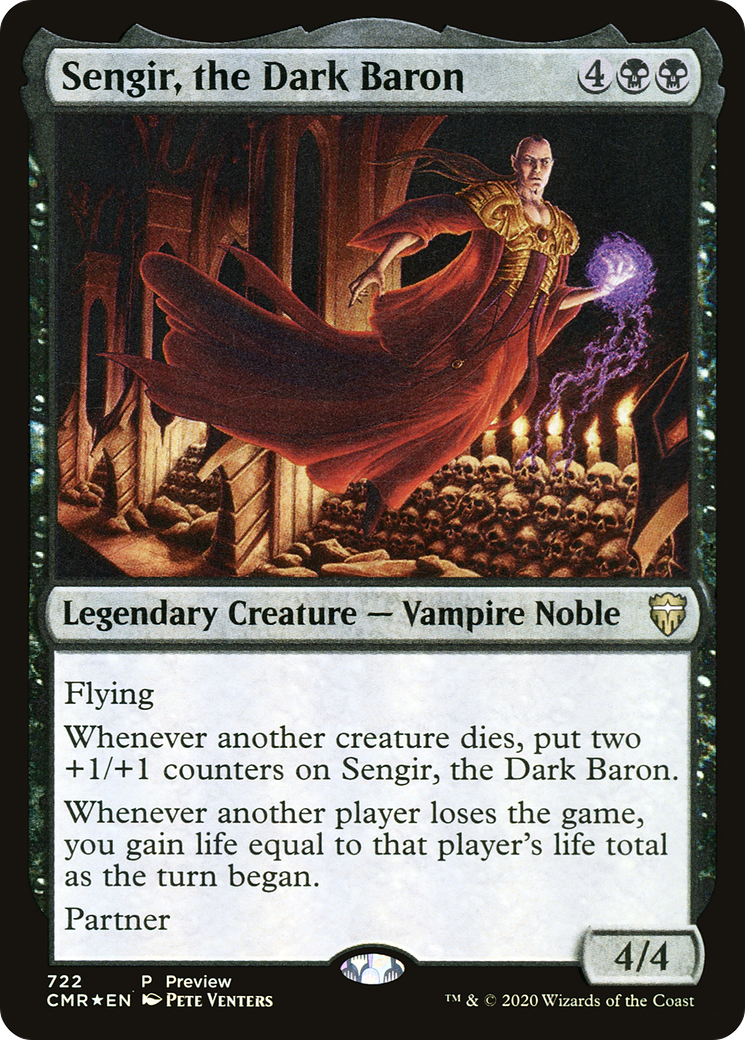 Sengir, the Dark Baron (PRE-722) [Commander Legends] Foil MTG Single Wizards of the Coast