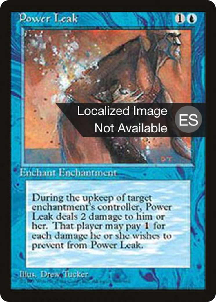 Power Leak (4BB-092) [Fourth Edition Foreign Black Border] MTG Single Wizards of the Coast