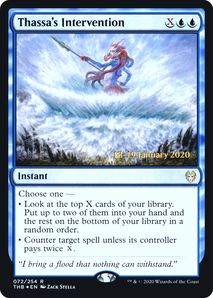 Thassa's Intervention (PRE-072) [Theros Beyond Death Promos] Foil MTG Single Wizards of the Coast