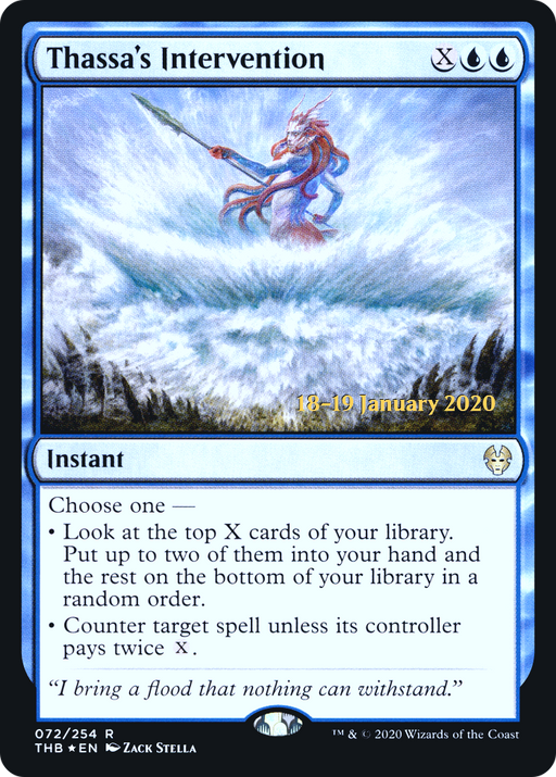 Thassa's Intervention (PRE-072) [Theros Beyond Death Promos] Foil MTG Single Wizards of the Coast