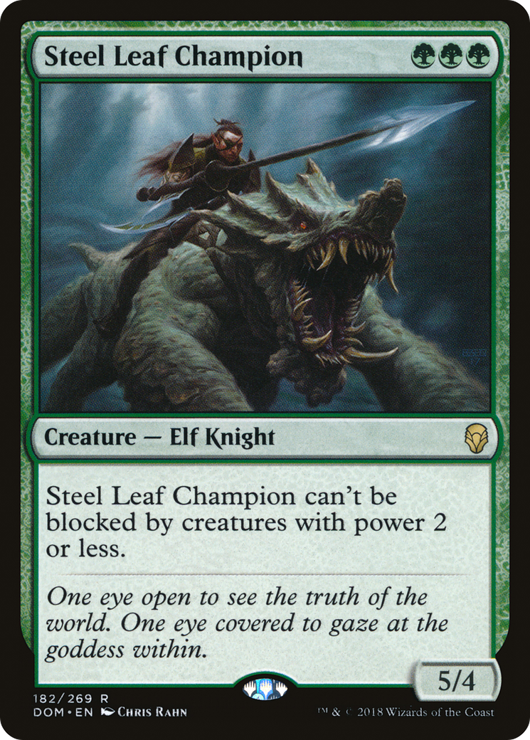 Steel Leaf Champion (DOM-182) [Dominaria] MTG Single Wizards of the Coast
