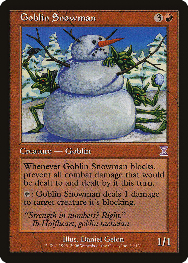 Goblin Snowman (TSB-064) [Time Spiral Timeshifted] MTG Single Wizards of the Coast
